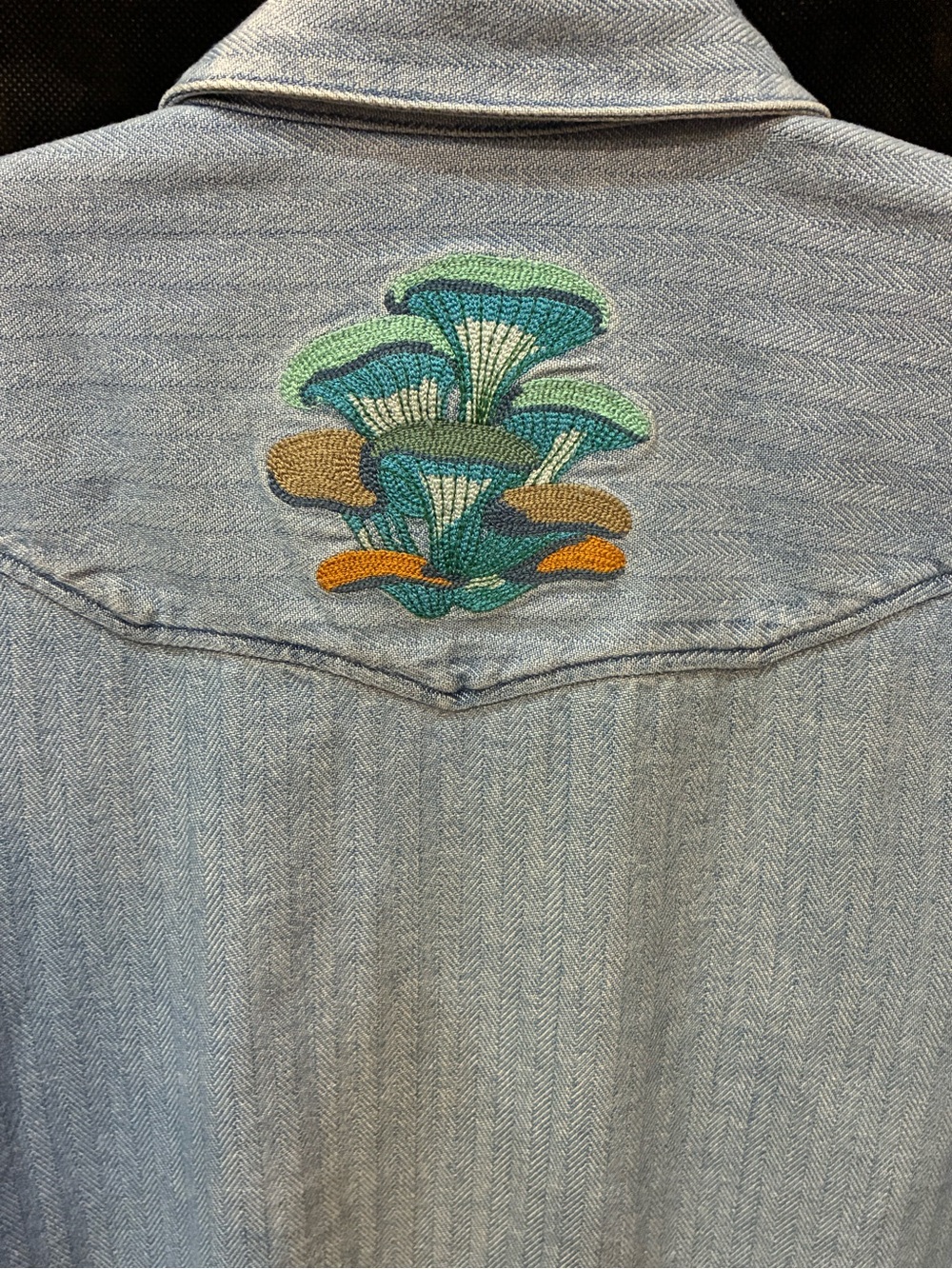 Howler Bros x Ft. Lonesome - Dust up Denim Fungi Mutation  NEW - MEDIUM- NWT - Picture 9 of 15